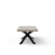 Urbia Mixx Hunter Dining Table in Black Frame Dark Grey Top