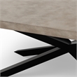 Urbia Mixx Hunter Dining Table in Black Frame Dark Grey Top