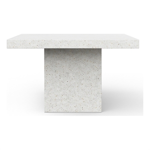 Urbia Mixx Una 59&quot Square Counter Height Dining Table in Ivory Terrazzo