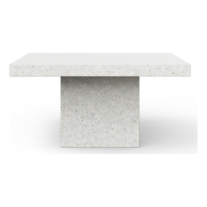 Urbia Mixx Una 59&quot Square Dining Table in Ivory Terrazzo
