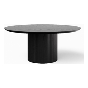 Urbia Modern Brazilian Atenas 71&quot Round Dining Table in Ebano Frame