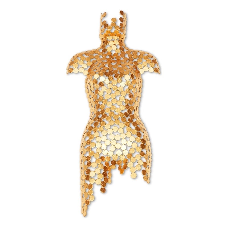 Urbia Naturals Female Torso in Gold Leaf