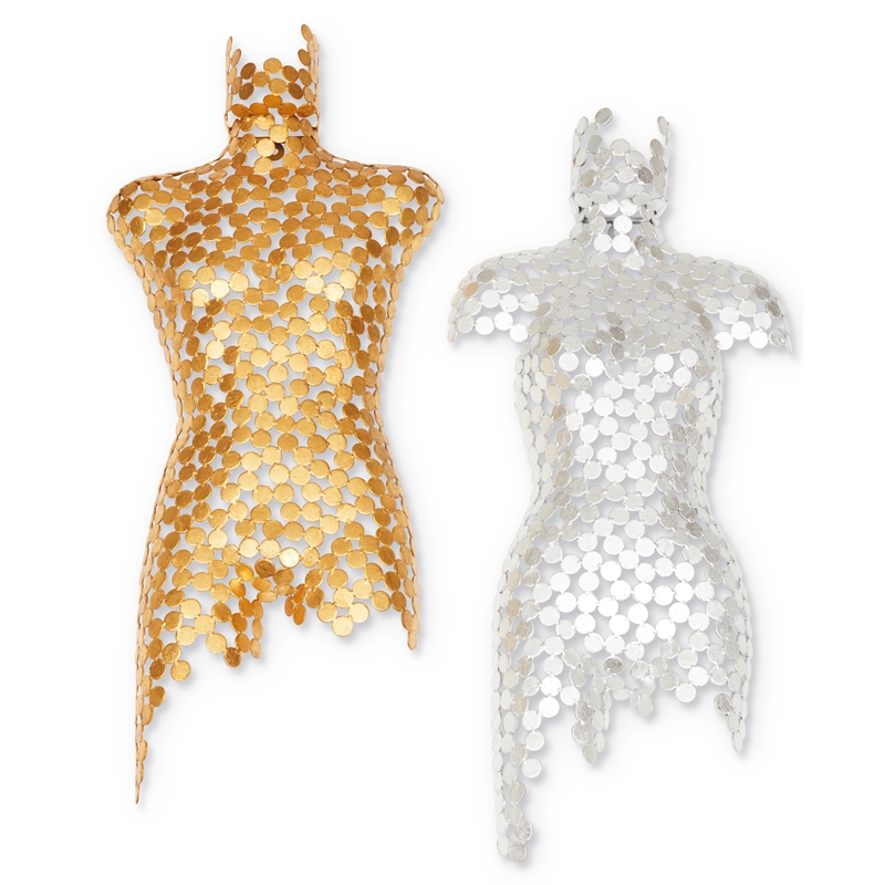 Urbia Naturals Female Torso in Silver Leaf