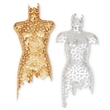 Urbia Naturals Female Torso in Silver Leaf