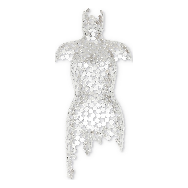 Urbia Naturals Female Torso in Silver Leaf