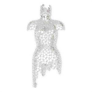 Urbia Naturals Female Torso in Silver Leaf