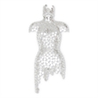 Urbia Naturals Female Torso in Silver Leaf