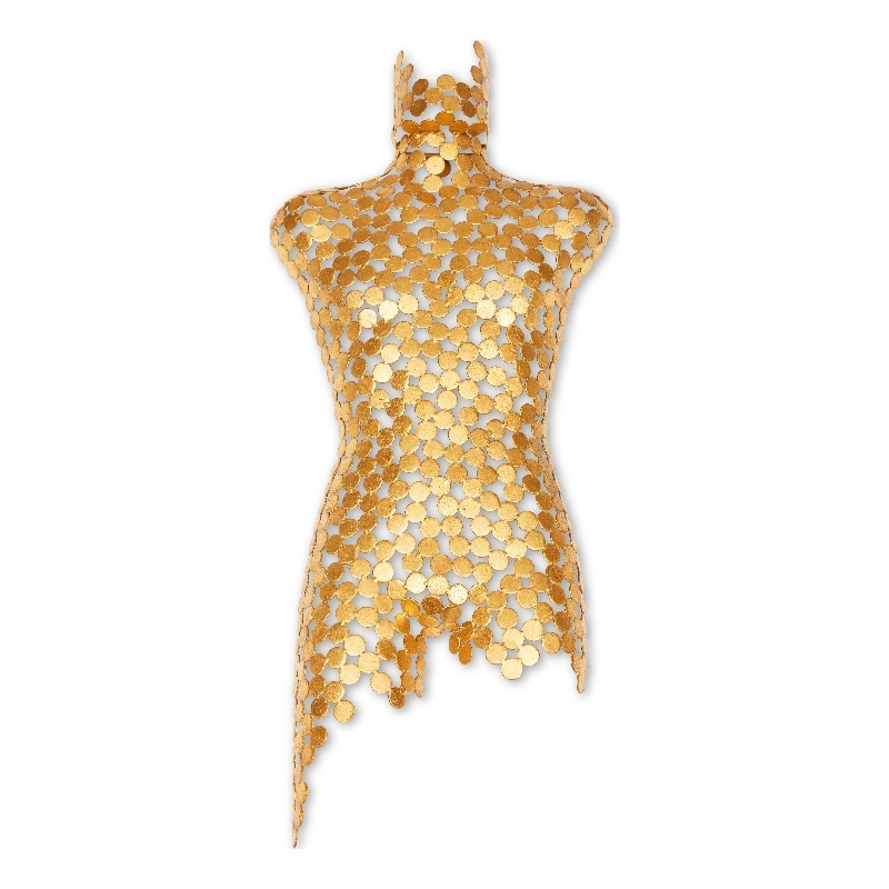 Urbia Naturals Male Torso in Gold Leaf
