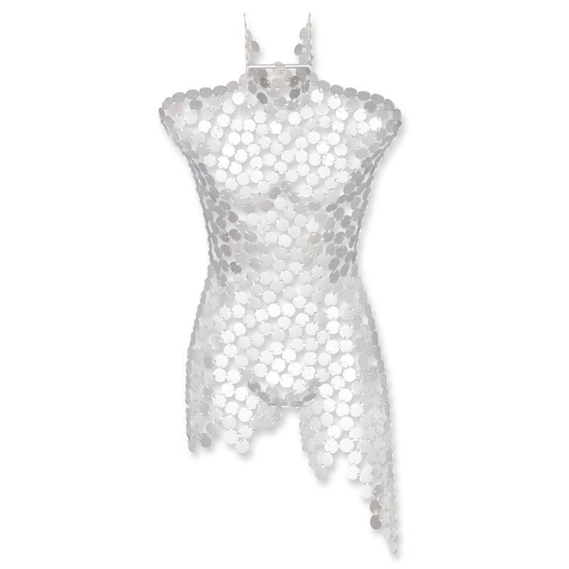 Urbia Naturals Male Torso in Silver Leaf