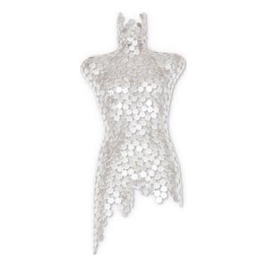 Urbia Naturals Male Torso in Silver Leaf