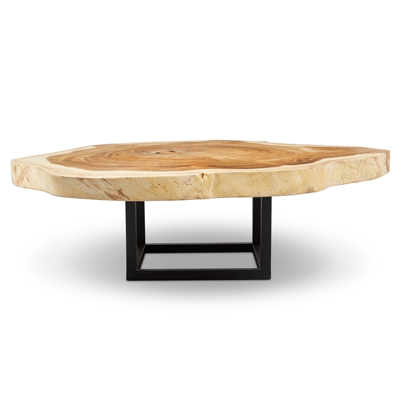 Urbia Naturals Akara Coffee Table in Black Frame Natural Chamcha