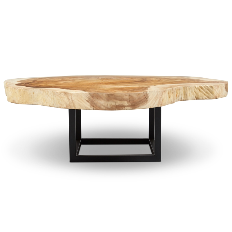 Urbia Naturals Akara Coffee Table in Black Frame Natural Chamcha