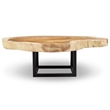 Urbia Naturals Akara Coffee Table in Black Frame Natural Chamcha