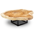 Urbia Naturals Akara Coffee Table in Black Frame Natural Chamcha