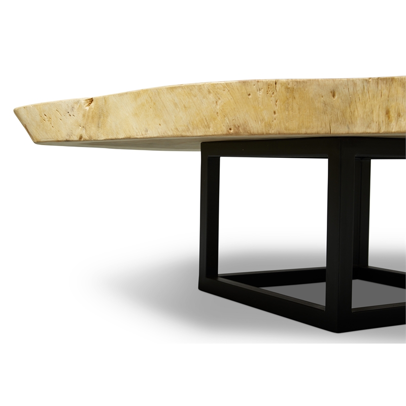Urbia Naturals Akara Coffee Table in Black Frame Natural Chamcha