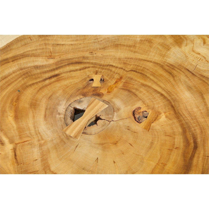 Urbia Naturals Akara Coffee Table in Black Frame Natural Chamcha