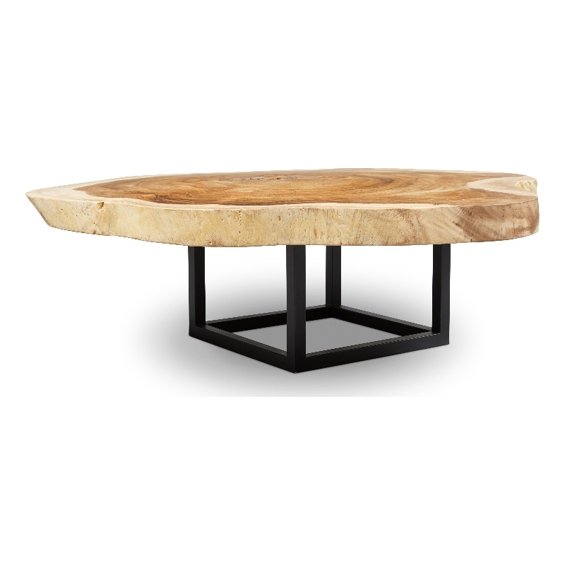 Urbia Naturals Akara Coffee Table in Black Frame Natural Chamcha
