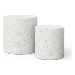 Urbia Mixx Una Pedestal Ivory Terrazzo (Set of 2)