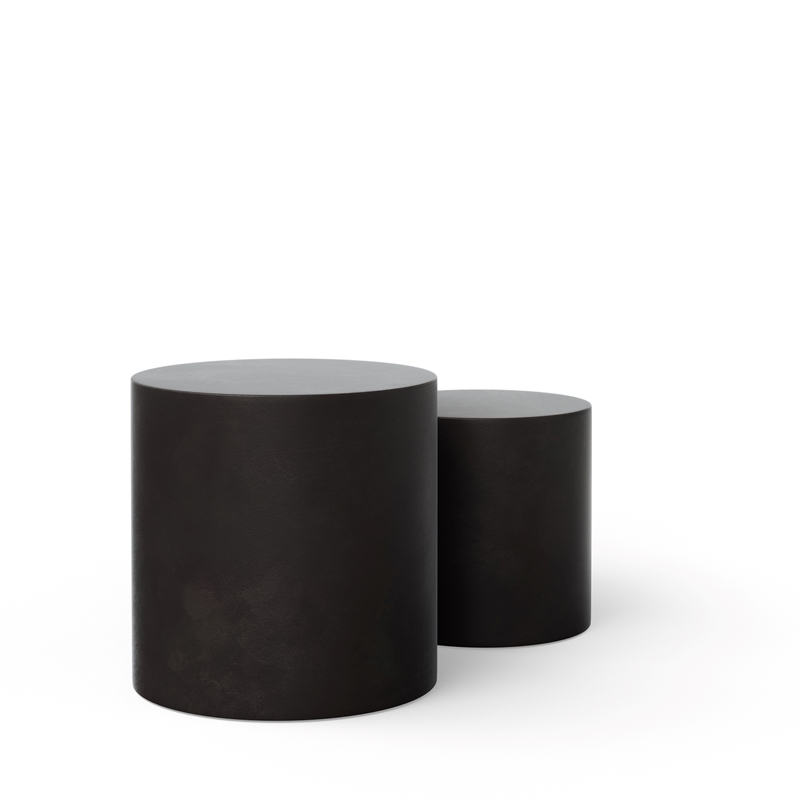 Urbia Mixx Una Pedestal in Lava Black (Set of 2)