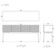 Urbia IE Series Olas Buffet Coffee Frame in Brown