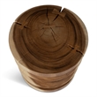 Urbia Naturals Asnee Accent Stool in Natural Brown