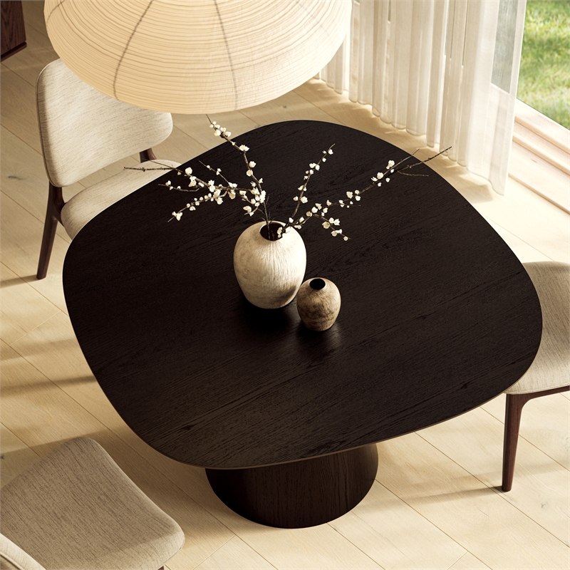 Urbia Furniture Modern Brazilian Bahia Dining Table in Ebano