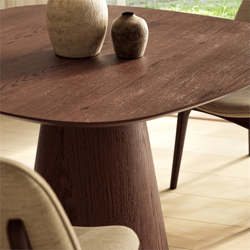 Urbia Furniture Modern Brazilian Bahia Dining Table in Nogal