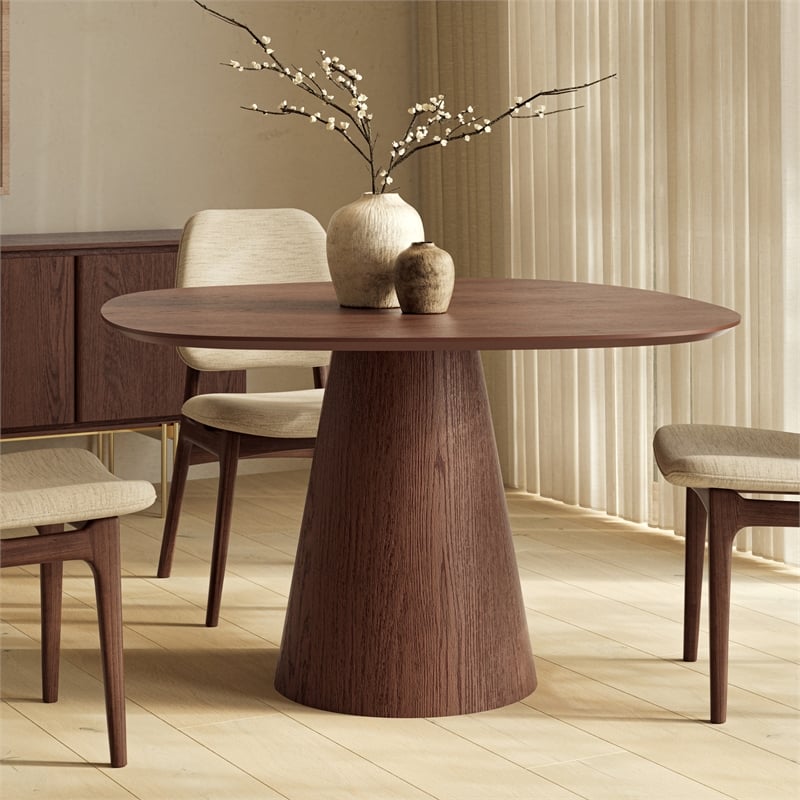 Urbia Furniture Modern Brazilian Bahia Dining Table in Nogal