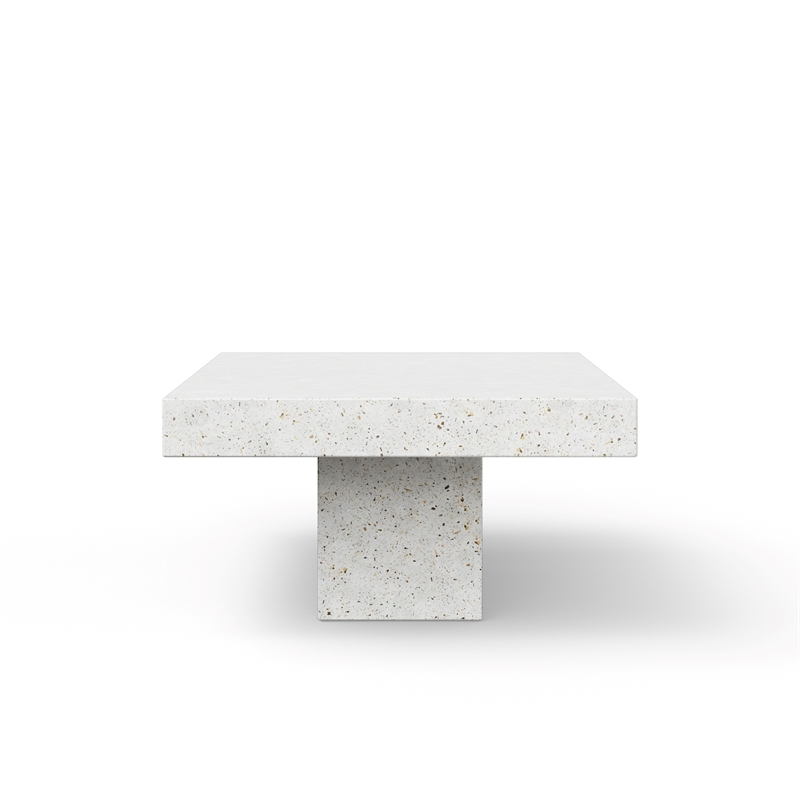 Urbia Mixx Una Rectangle Coffee Table in Ivory Terrazzo