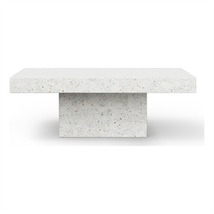 Urbia Mixx Una Rectangle Coffee Table in Ivory Terrazzo