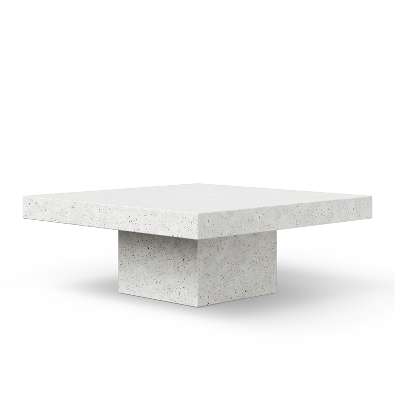 Urbia Mixx Una Square Coffee Table in Ivory Terrazzo