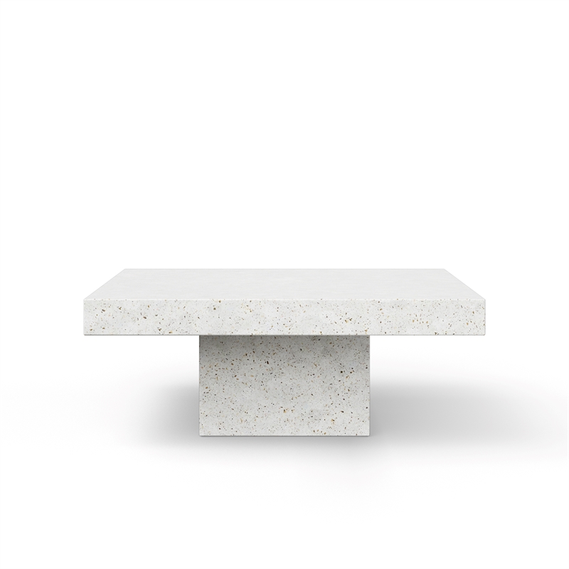Urbia Mixx Una Square Coffee Table in Ivory Terrazzo