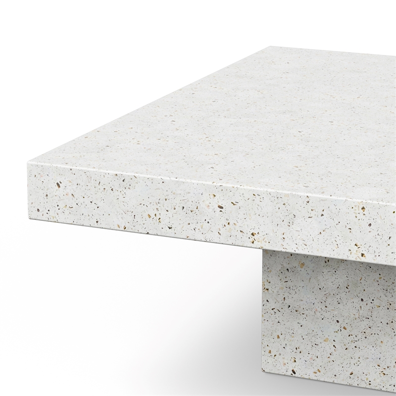 Urbia Mixx Una Square Coffee Table in Ivory Terrazzo