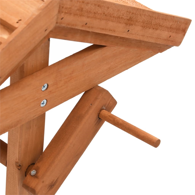 vidaXL Firwood Wishing Well Planter in Brown