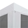 vidaXL 9.8' X 9.8' Party Tent With 4 Mesh Sidewalls in White
