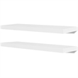 vidaXL MDF Wall Shelf With A Matte Finish in White (Set of 2)