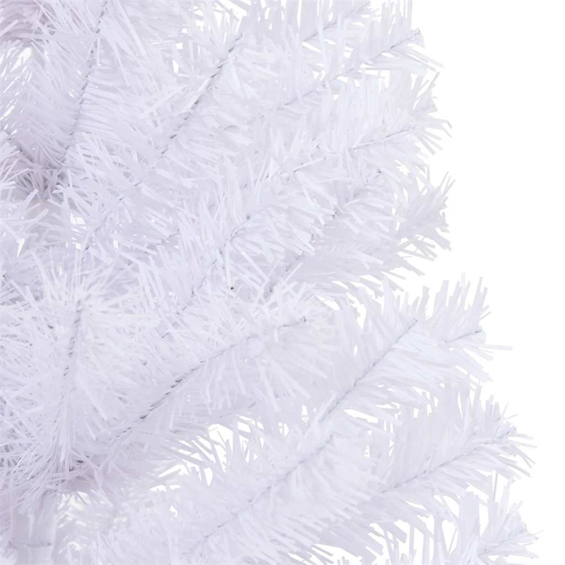 vidaXL Foldable PVC and Plastic Artificial Christmas Trees in White