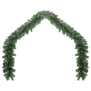 vidaxl 16.4ft artificial greenery plastic garland in green