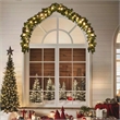 vidaXL 16.4ft Artificial Greenery Plastic Garland in Green