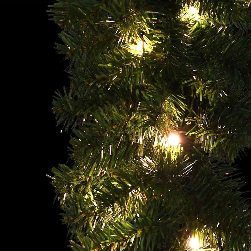 vidaXL 16.4ft Artificial Greenery Plastic Garland in Green