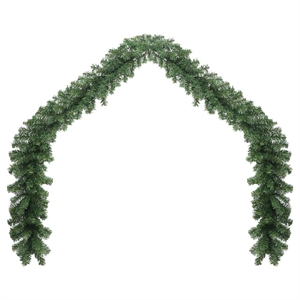 vidaXL 20m Artificial Greenery Decorative Inlays Garland in Green
