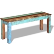 vidaXL Solid Reclaimed Wood Bench in Multi-Color