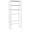 vidaXL Over Laundry Storage Rack in Silver