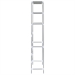 vidaXL Over Laundry Storage Rack in Silver