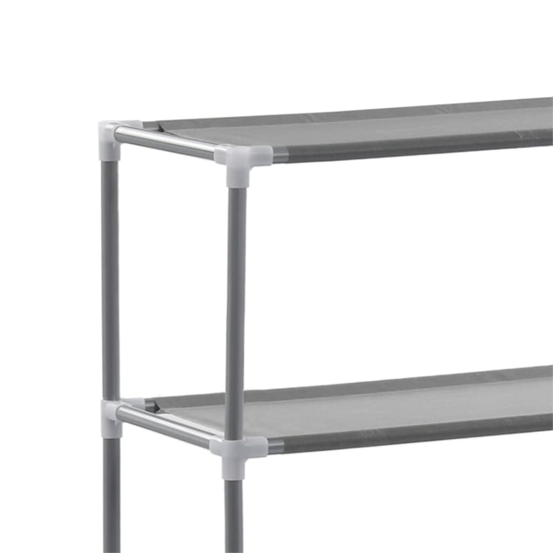 vidaXL Over Laundry Storage Rack in Silver