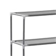 vidaXL Over Laundry Storage Rack in Silver