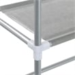 vidaXL Over Laundry Storage Rack in Silver