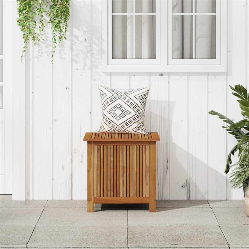 vidaXL Acacia Soild Wood finish Storage Box in Medium Rustic