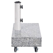 vidaXL Standard Granite Umbrella Base in Grey