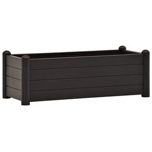 vidaXL Large UV-Resistant Polypropylene Raised Bed in Anthracite